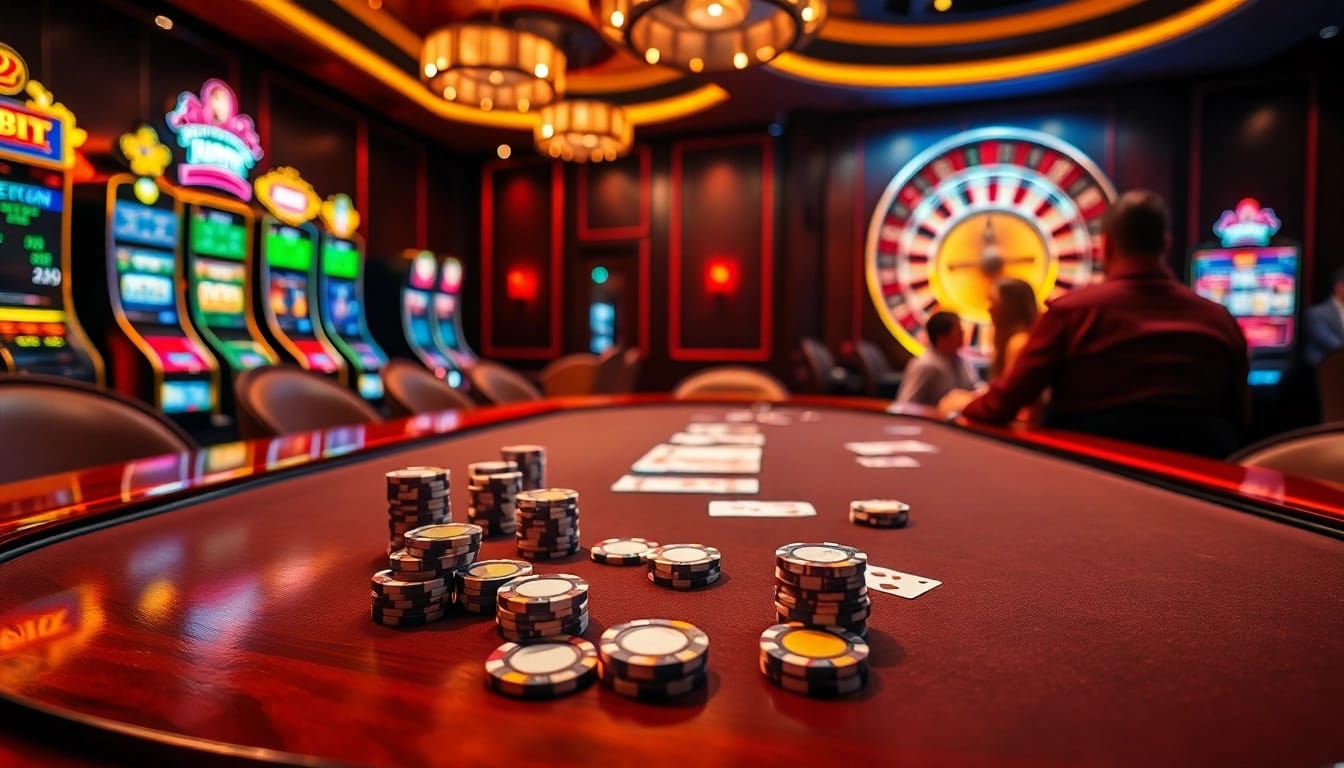 Exciting poker action at Keonhacai5, showcasing vibrant chips and intense player focus.