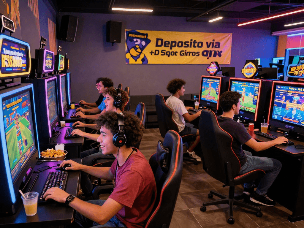 Jogadores animados na SPBET desfrutando de jogos online com PIX e R$ 5.000 em bônus