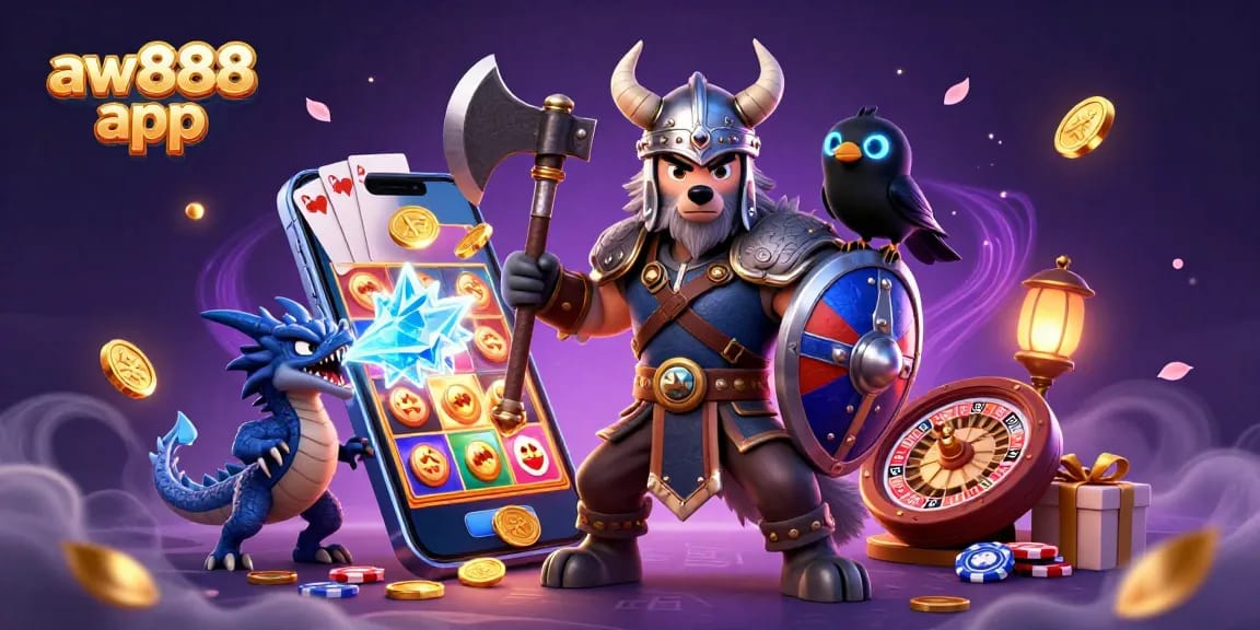 Engage with the aw888 app while enjoying a colorful slot game and thrilling gaming experience.
