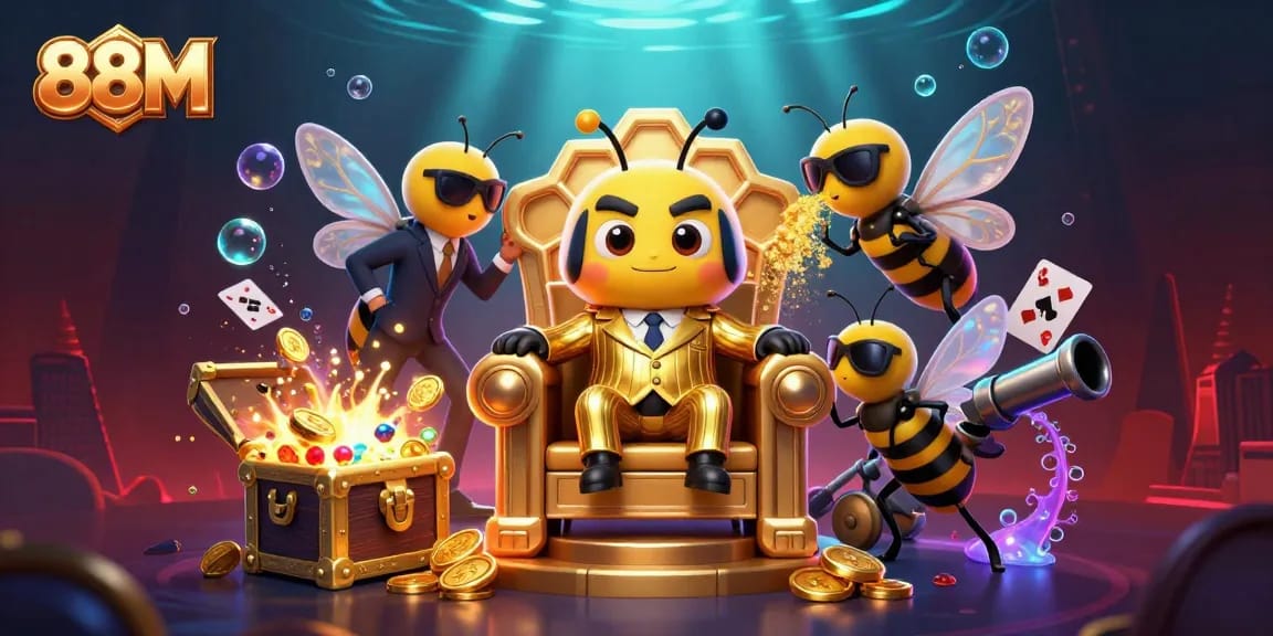 Engage with thrilling casino games at 88M, featuring a vibrant underwater treasure scene.