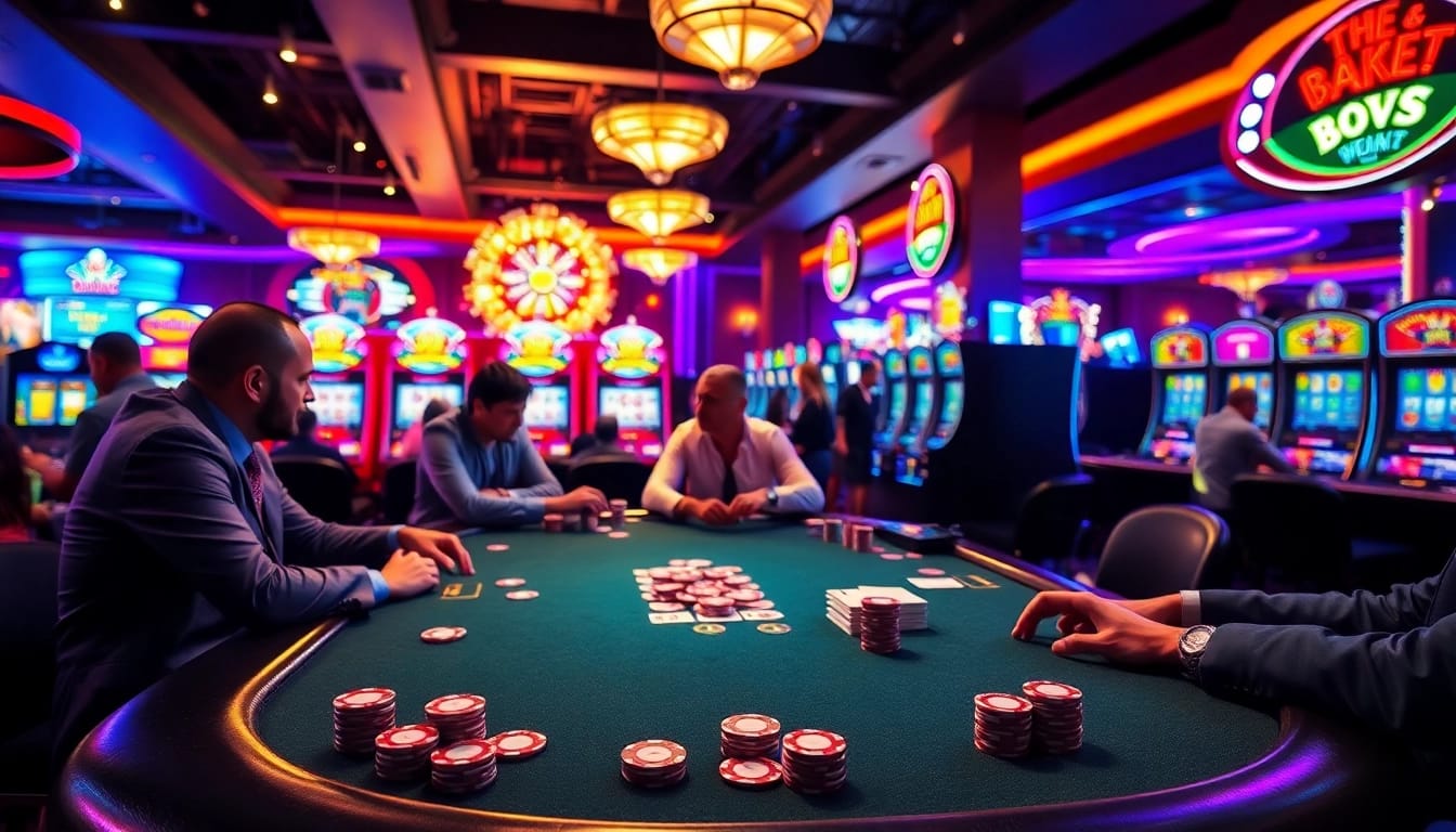 Gagnez à casino francais en ligne avec une table de poker animée et des machines à sous éclatantes.