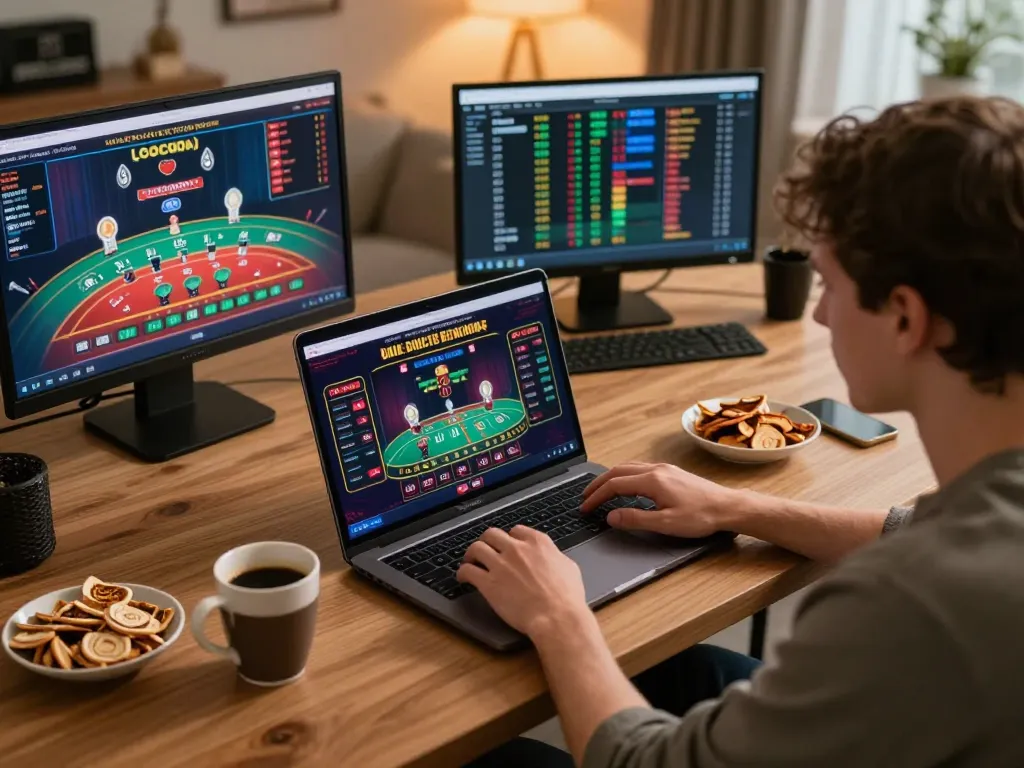 Engaging moment of a player on 27G online casino app making strategic bets during a live blackjack game.
