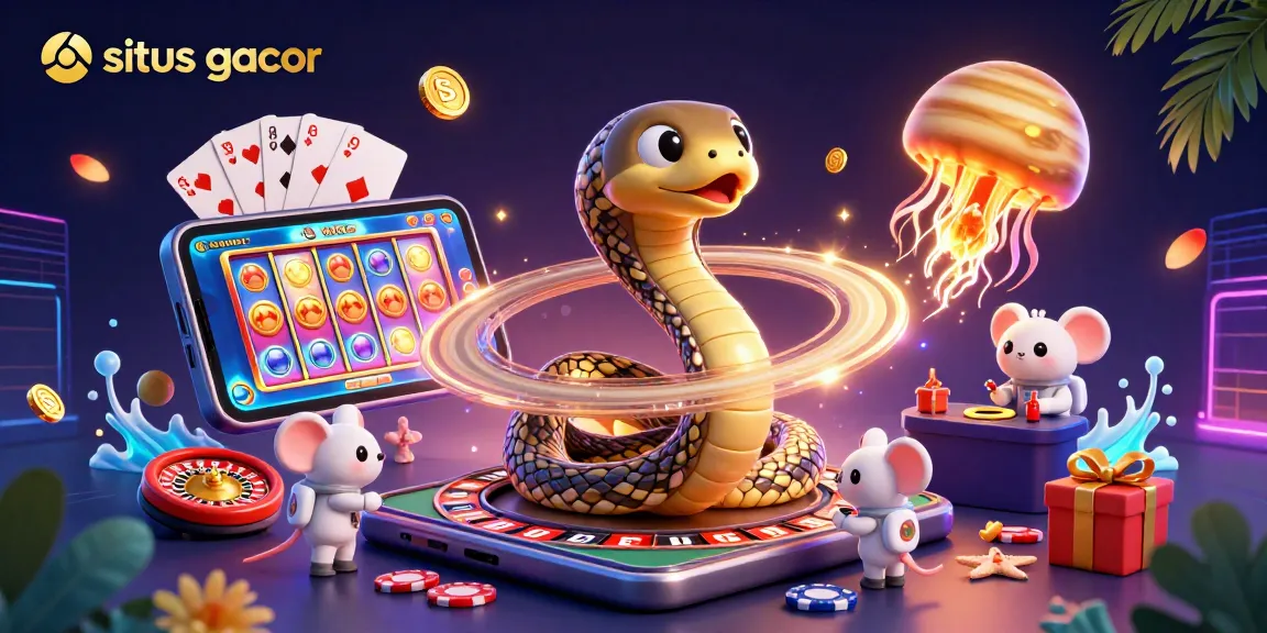 Experience exciting gameplay on situs gacor with vibrant visuals of cosmic gambling elements.