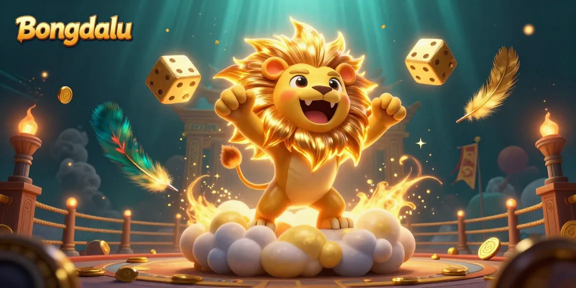 Bongdalu showcases dynamic sports betting action with vibrant characters, coins, and live gaming elements.