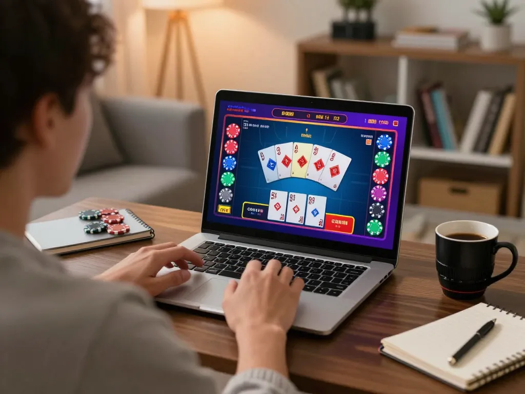 Engaging live dealer gaming experience with 688v player at home.