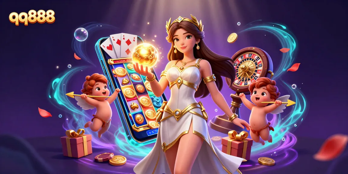 Jogue jogos emocionantes no qq888 com uma deusa deslumbrante e elementos dinâmicos de cassino.