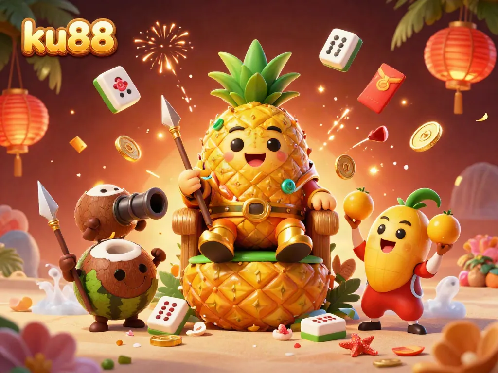 Experience thrilling games at ku88 casino featuring vibrant characters and festive elements.