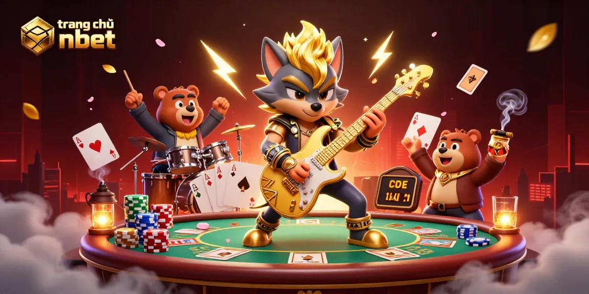 Experience the excitement of trang chủ nbet with rock star characters and colorful poker elements.