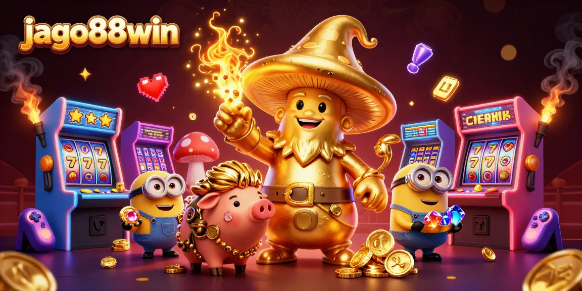 Engage in classic gaming thrills at jago88win with the mystical mushroom wizard and treasures.