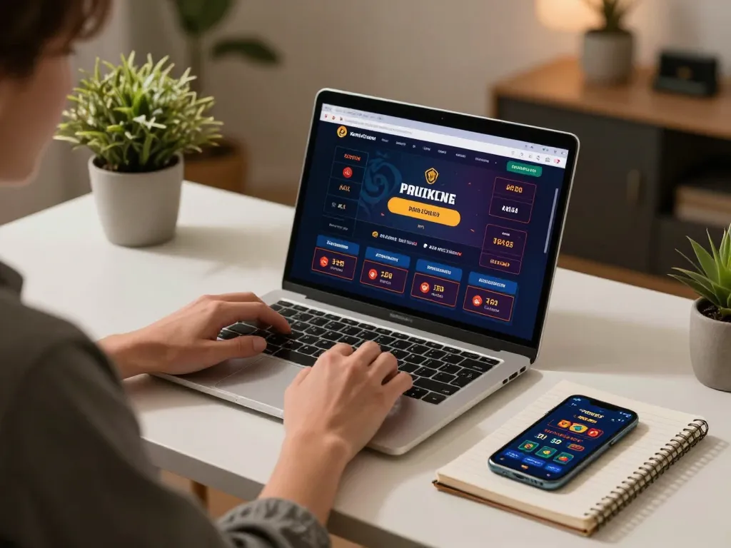 Player engaging with 81ff online casino while strategizing and enjoying comfort of home gaming.