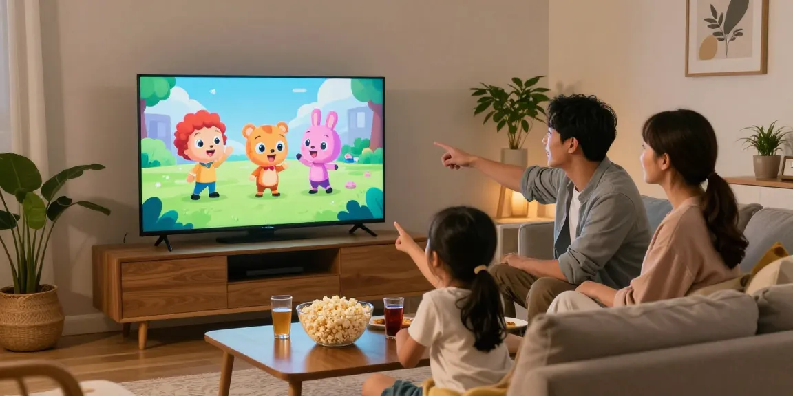 Momento familiar assistindo o melhor conteúdo com bestbraziliptv na sala de estar.