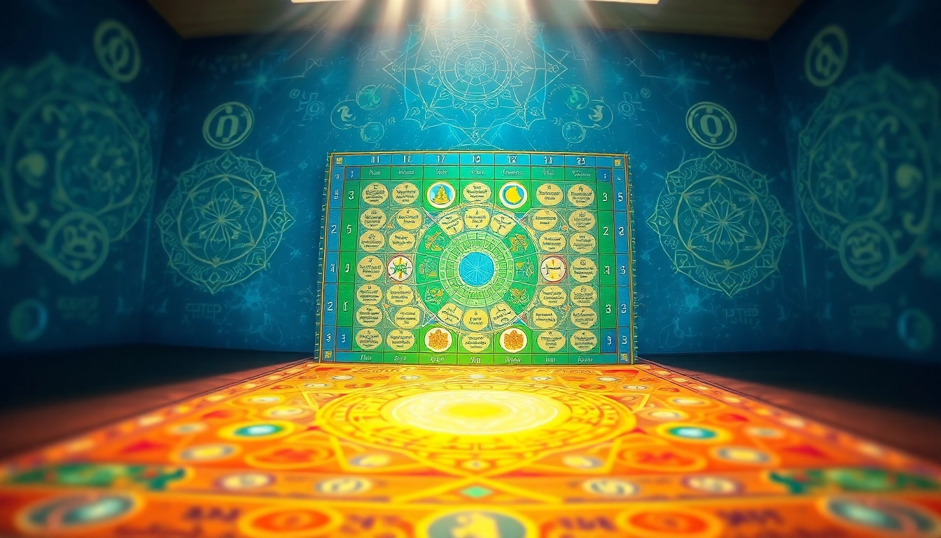 Visual representation of the destiny matrix chart highlighting archetypes and life lessons.