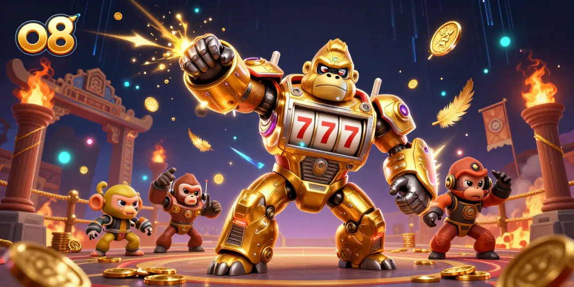 Experience thrilling jackpots at o8 with a dynamic scene of gaming excitement and explosive action.