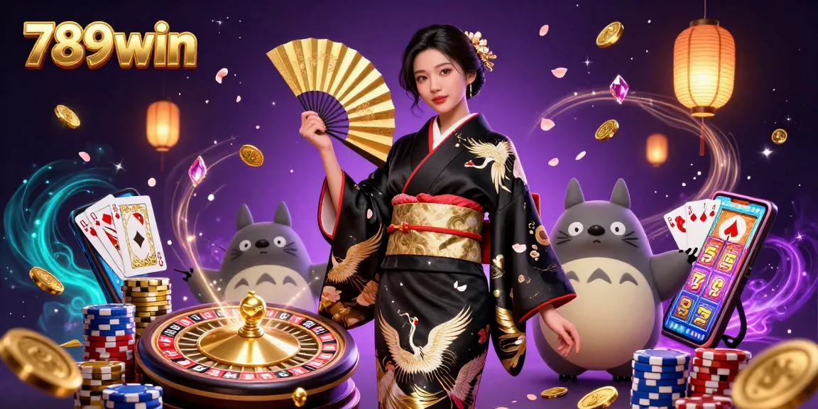Engage with 789win's immersive casino experience featuring vibrant characters, golden jackpots, and colorful game elements.