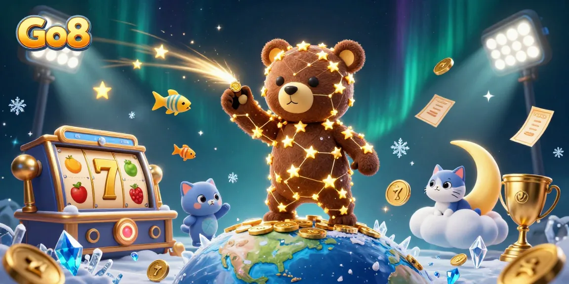 Engage with Go8's thrilling slots experience featuring vibrant characters and dynamic casino elements.