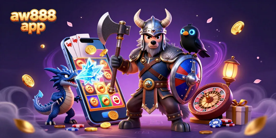 Engage with the aw888 app while enjoying a colorful slot game and thrilling gaming experience.