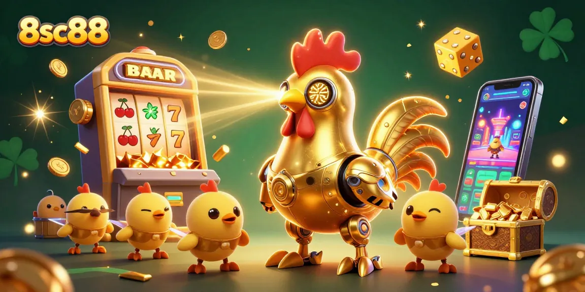Engage with exciting 8sc88 online casino fun as characters showcase vibrant casino themes.