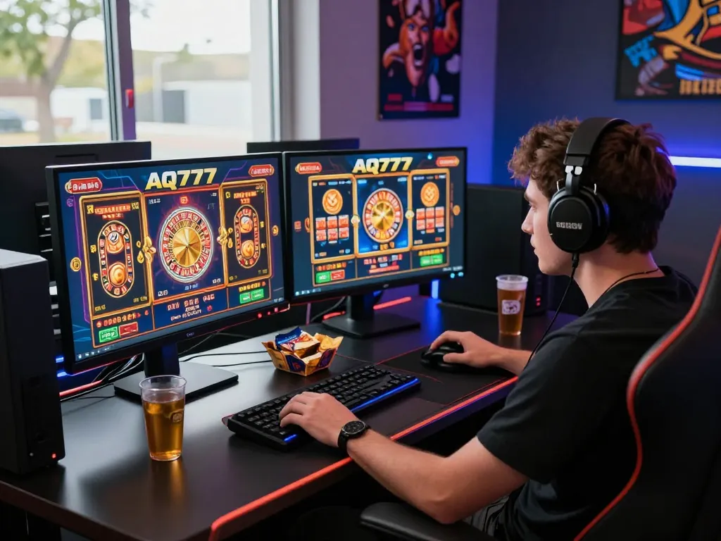 AQ777 online gaming experience with vibrant casino games and player focused.