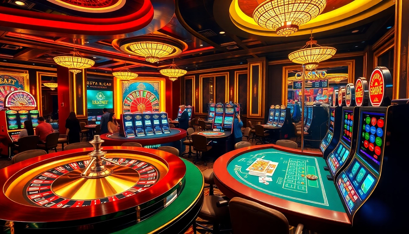 Exciting scene of players engaging with XX 88 casino games, capturing the thrill and luxury of gambling.