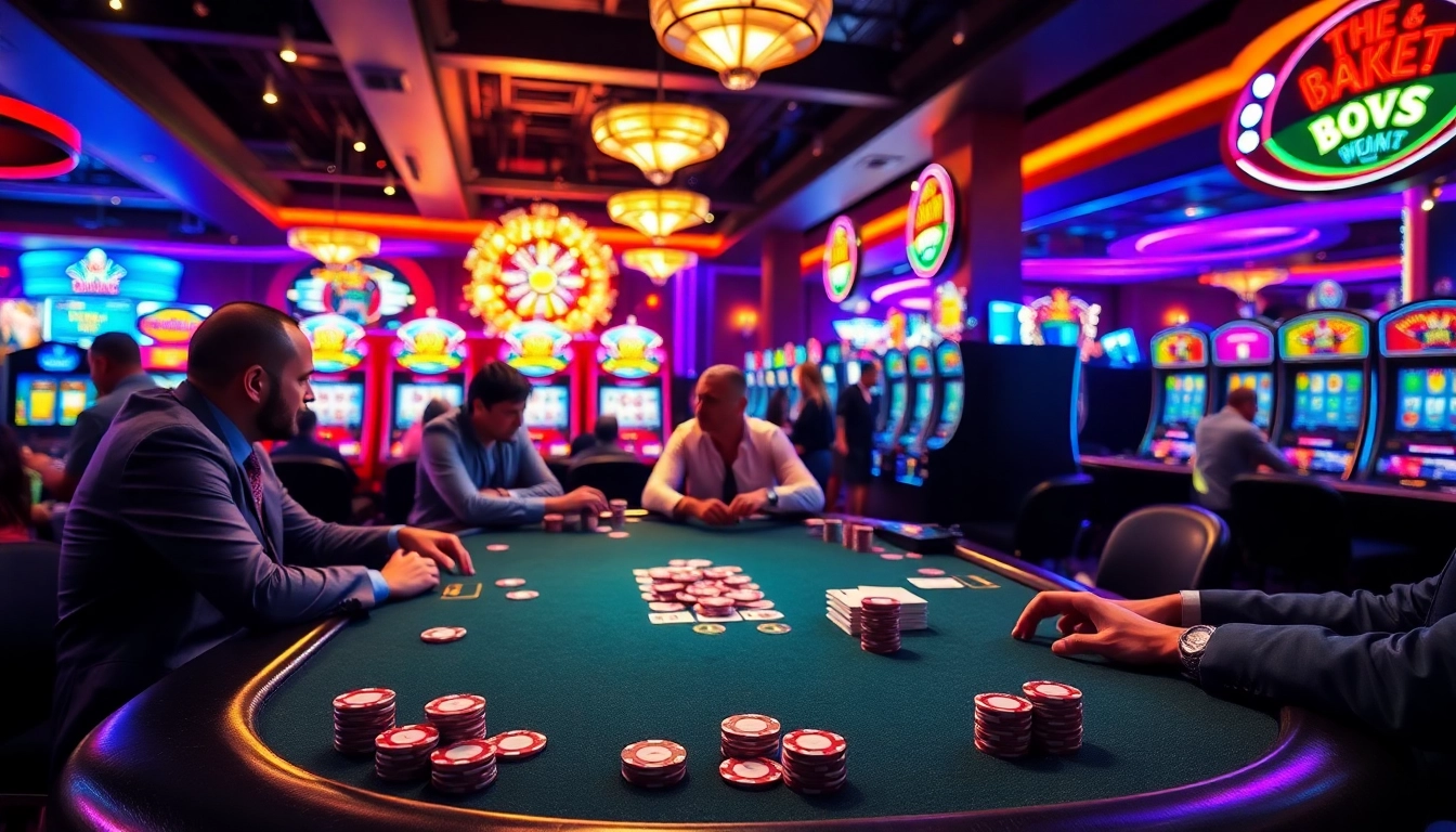 Gagnez à casino francais en ligne avec une table de poker animée et des machines à sous éclatantes.