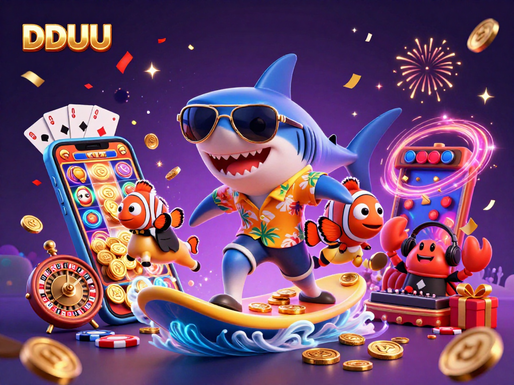 Experience thrilling gaming action at DDUU, featuring an exciting underwater casino scene.