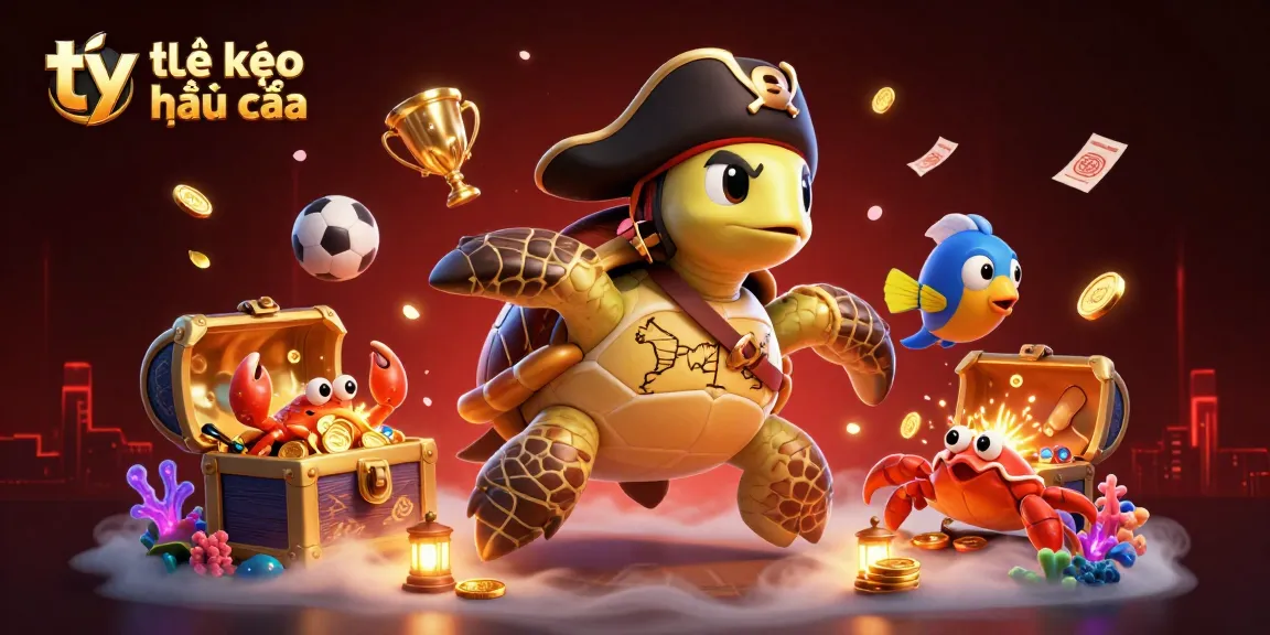 Experience the thrilling tỷ lệ kèo nhà cái with engaging sports betting elements in this vibrant casino illustration.
