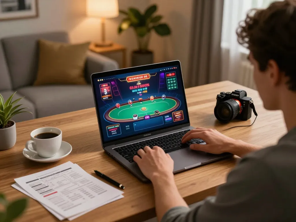 Engaging online session at 27G where players strategize their moves in a vibrant poker game.