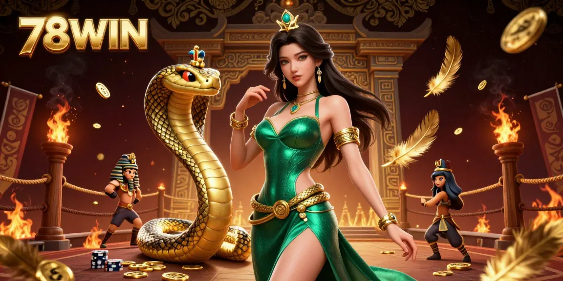 Experience thrilling bets at 78WIN with dazzling casino elements in a captivating scene.