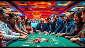 Erleben Sie spannende Casino Bonus ohne Einzahlung neu mit farbenfrohen Chips und Karten am Tisch.
