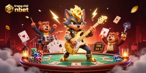 Experience the excitement of trang chủ nbet with rock star characters and colorful poker elements.