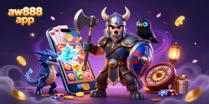 Engage with the aw888 app while enjoying a colorful slot game and thrilling gaming experience.